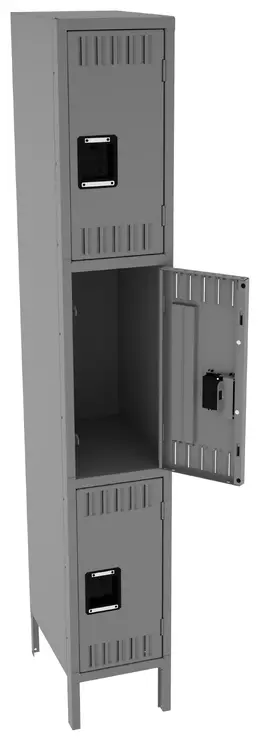 Triple Stack Lockers with Legs - Standard
