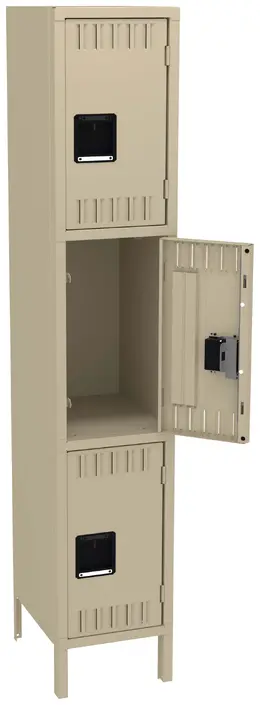 Triple Stack Lockers with Legs - Standard