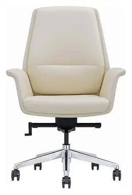 Flared Leather Midback Office Chair - LOD