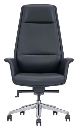 Flared Leather Highback Office Chair - LOD