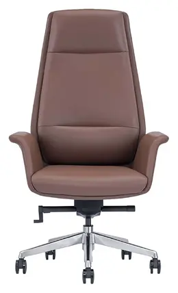 Flared Leather Highback Office Chair - LOD