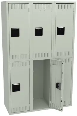 Three Double-Tier Lockers - Standard