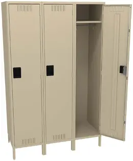 Large Triple Lockers with Legs - Standard