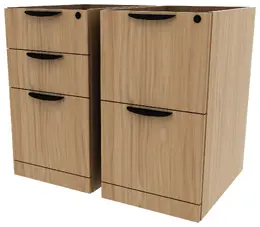Pair of 2 & 3 Pedestal Drawers - PL Laminate