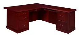 Executive L Shape Desk with Drawers - Prestige