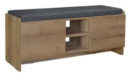 Shoe Storage Credenza with Cushion Top - Niche