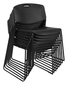 Plastic Stacking Chair - Set of 8 - Zeng
