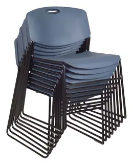 Plastic Stacking Chair - Set of 8 - Zeng