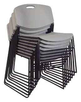 Plastic Stacking Chair - Set of 8 - Zeng