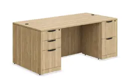 Rectangular Desk with Drawers - PL Laminate