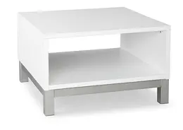 Square Coffee Table with Silver Base - PL Laminate