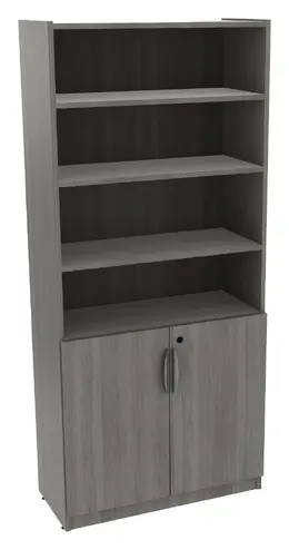 Bookcase with Locking Doors - PL Laminate