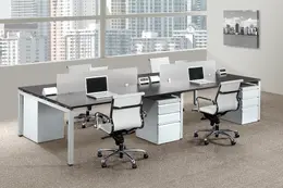 4 Person Workstation Desk - Elements