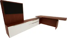 Height Adjustable L Shaped Desk - Nex