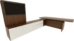 Height Adjustable L Shaped Desk - Nex