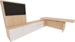Height Adjustable L Shaped Desk - Nex