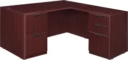 L Shaped Desk with Drawers - Legacy