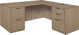 L Shaped Desk with Drawers - Legacy