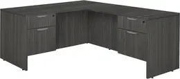 L Shaped Desk with Suspended Drawers - Legacy