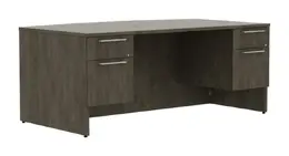 Bow Front Desk with Drawers - Concept 400E