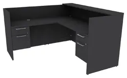 L Shaped Reception Desk with Drawers - Concept 400E