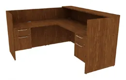 L Shaped Reception Desk with Drawers - Concept 400E