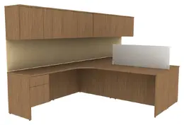 Two Person Desk with Storage - Concept 400E