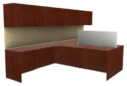 Two Person Desk with Storage - Concept 400E