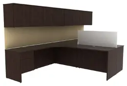 Two Person Desk with Storage - Concept 400E