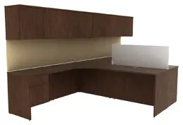Two Person Desk with Storage - Concept 400E