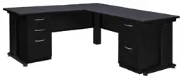 L Shaped Desk with Drawers - Fusion
