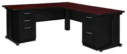 L Shaped Desk with Drawers - Fusion