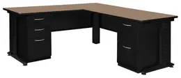 L Shaped Desk with Drawers - Fusion