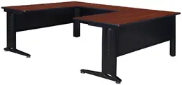 U Shaped Desk Shell - Fusion