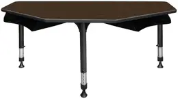 2 Person Classroom Desk with Book Storage - I Promise