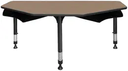 2 Person Classroom Desk with Book Storage - I Promise