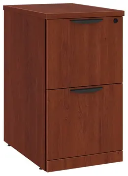 2 Drawer Mobile Pedestal - 28.25" Tall - PL Laminate