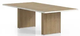 Rectangular Conference Table with Panel Base