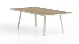 Rectangular Conference Table with Metal Legs