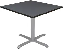 Square Table with Metal Base - Cain