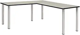 L Shaped Desk with Metal Legs - Kee