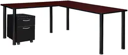 L Shaped Desk with Drawers - Kee