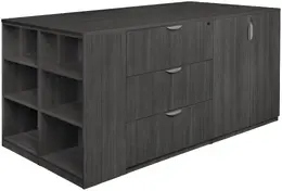 3 Storage Cabinet with Lateral File and Bookcase - Legacy