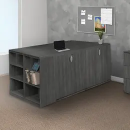 Storage Cabinet Quad with Bookcase - Legacy