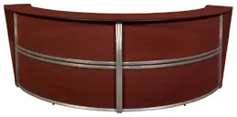 2 Person Curved Reception Desk - Marque 