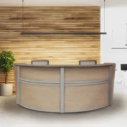 2 Person Curved Reception Desk - Marque 