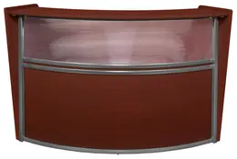 Curved Reception Desk - Marque Plexi