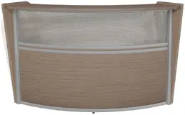 Curved Reception Desk - Marque Plexi
