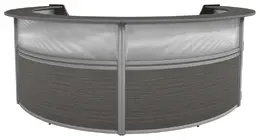 Curved Front Reception Desk - Marque Plexi