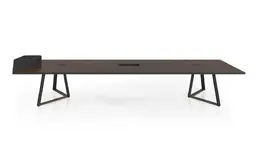 Rectangular Conference Table with Power Modules